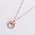 Women Minimalist Metal Butterfly Flower Titanium Steel Gold Plating Necklaces