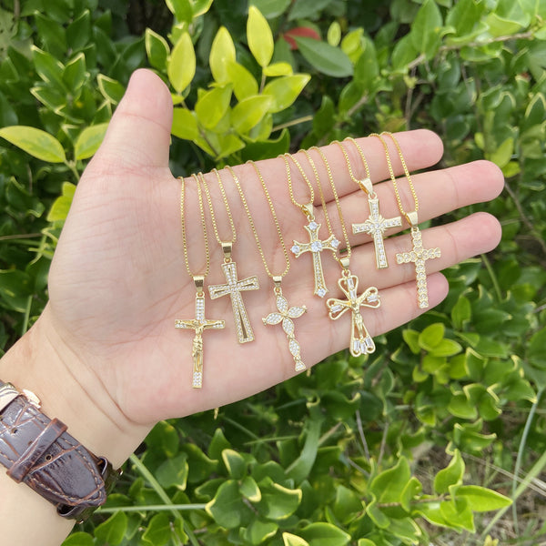 Unisex Cross Copper Pendants