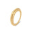 Women Fashion Irregular Geometric Stainless Steel 18K Gold Plated Rings