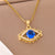 Natural Eye Stainless Steel Electroplating Necklaces