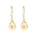 Moon Celestial Droplet Droplet Zircon Diamond Inlay Stud Earrings