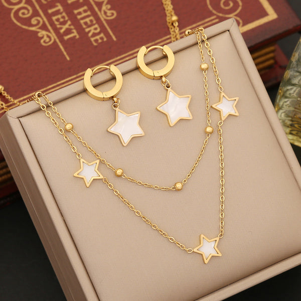 Fashion Star Stainless Steel Electroplating Necklaces