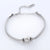 Women Minimalist Mesh Circle Chain Geometric Stainless Steel Electroplating Bracelets