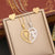 Fashion Heart Stainless Steel Electroplating Necklaces