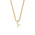 Fashion Letter Geometric Stainless Steel 18K Gold Plated Necklaces