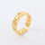 Retro Vintage Women Retro Vintage Geometric Stainless Steel Electroplating Rings