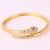 Minimalist Snake Snake Zircon Electroplating Bangles