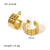 IG Style Circle Irregular Heart Heart Geometric U-Shape Titanium Steel Electroplating Earrings