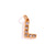 Minimalist Letter Stainless Steel 18K Gold Plated Jewelry Making