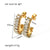 IG Style Tennis / Diamond Line Geometric U-Shape Stainless Steel Zircon Inlay Earrings