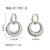 IG Style Double Circle Geometric Stainless Steel Electroplating Earrings