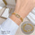 Korean Women Ripple Zodiac Sign Titanium Steel Gold Plating Bracelets