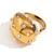 Expressive Fashion Circle Geometric Stainless Steel 18K Gold Plated Rings