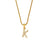 Fashion Round Number Text Letter Stainless Steel 18K Gold Plated Necklaces