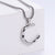 Men Metal Retro Vintage Number Text Letter Stainless Steel Polishing Pendants