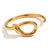 Fashion Circle Stainless Steel 18K Gold Plated Bangles