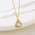 Women Minimalist Geometric Metal Droplet Stainless Steel Electroplating Necklaces