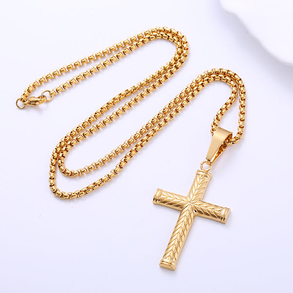 Retro Vintage Cross Stainless Steel Electroplating Pendants