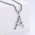 Unisex Metal Retro Vintage Number Text Letter Stainless Steel Polishing Pendants