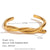 Minimalist Circle Stainless Steel 18K Gold Plated Bangles