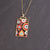 Women Eye Heart Copper Oil Dripping Pendants