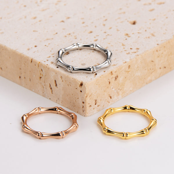 Fashion Round Stainless Steel Electroplating Rings