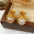 Retro Vintage Six-Pointed Star Geometric Alloy Electroplating Earrings