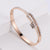 Women Minimalist Metal Diamond Geometric Stainless Steel Bangles