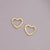 Unisex Metal Star Heart Metal Electroplating Earrings