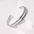 Minimalist Stripe Stainless Steel Electroplating Bangles