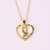 Fashion Women Heart Bowknot Heart Copper Electroplating Necklaces