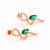 IG Style Women Snake Four-leaf Clover Copper Electroplating Rings