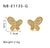 IG Style Butterfly Asymmetrical Tennis / Diamond Line Insect Stainless Steel Electroplating Earrings