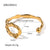 Women IG Style Irregular Geometric Stainless Steel 18K Gold Plated Bracelets