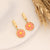 Little Daisy Flower Stainless Steel Electroplating Earrings