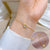 Korean Women Ripple Zodiac Sign Titanium Steel Gold Plating Bracelets