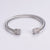 Unisex Metal Twisted Doll Titanium Steel Electroplating Bangles