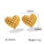 IG Style Heart Geometric Stainless Steel Electroplating Earrings