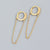 925 Sterling Silver Natural Stripe Silver Earrings