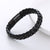 Hip Hop Men Metal Leather Electroplating String Bracelets