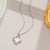 Korean Flower Stainless Steel 18K Gold Plated Necklaces