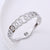 IG Style Number Stainless Steel Diamond Inlay Bangles