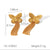 IG Style Butterfly Flower Insect Stainless Steel Electroplating Earrings