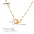 IG Style Chain Irregular Stainless Steel 18K Gold Plated Necklaces