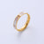 Natural Women Metal Shell Diamond Crown Titanium Steel Polishing Rings