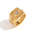 Fashion Niche Circle Geometric Stainless Steel 18K Gold Plated Rings