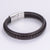 Men Minimalist Metal Leather Bangles