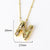 Letter Number Text Titanium Steel Necklaces