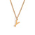 Fashion Letter Number Geometric Text Stainless Steel 18K Gold Plated Necklaces