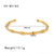 IG Style Bamboo Stainless Steel Electroplating Bangles